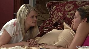 Elexis Monroe And Heather Starlet Scissoring And Tribbing With Big Tits. Long Hair And Natural Bodies Shine.