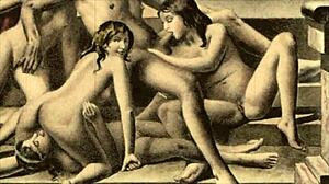 my secret life unfolds in retro vintage erotic cartoon scenes