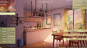 summer clover harem hentai game ep 6 the big blonde step sister rides my giant cock at night