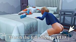 Lustful Futanari Stepmom Seduces Straight Daughter