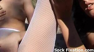 Lick my pussy and worship my feet, slave boy