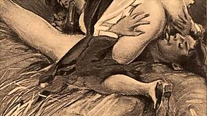 I’m totally obsessed with these vintage erotic drawings from way back!