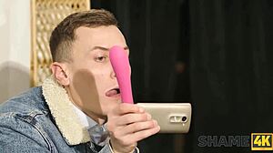 Caught masturbating in the car!