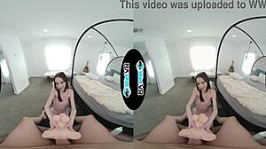 Oh wow, my helpful girlfriend gets fucked in POV style VR porn!