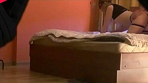 Russian Slut In Stockings Takes Big Dick.
