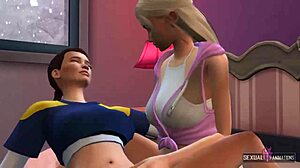 Lesbian couple engage in hot amateur sex with fingering and licking.