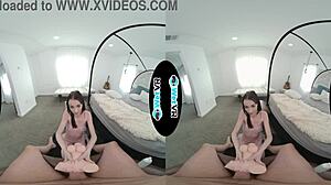 Oh wow, my helpful girlfriend gets fucked in POV style VR porn!