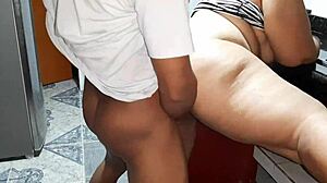 Fucking The Kitchen Repair Guy With Big Black Cock