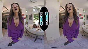 Oh wow, my helpful girlfriend gets fucked in POV style VR porn!