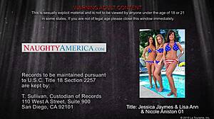 Sexy Jessica Jaymes, Lisa Ann, Nicole Aniston Share Hard Cock!