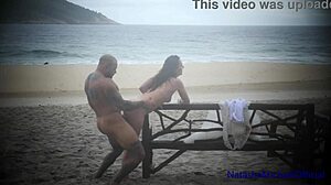Real Amateur Couple Renews Vows with Public Beach Sex