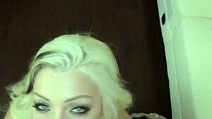 This blonde teen has amazing dick sucking lips in POV blowjob