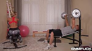 victoria pure in deep anal and dp fuck training at the gym 😈