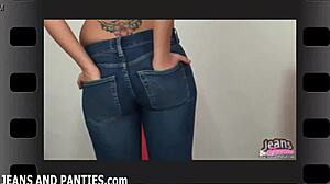 Skinny Jeans Hug Tight Teen 18+ Body, Ripped Clothes Reveal Nude Form To Neighbors