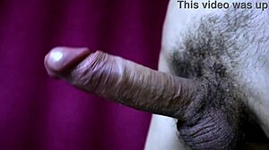 big hairy cock gets massaged on train with loud sweet moans close-up