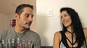 Mature neighbor seduces with saggy tits