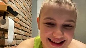 Crazy anime girl fingers wet pussy during gym masturbation in public