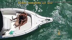 Young brunette gives ass to captain in big cock anal scene