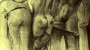 Vintage erotic illustrations bring retro charm alive.