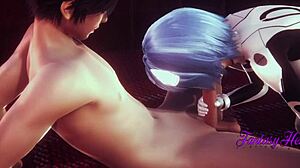 EVA 3D同人-绫波丽和碇真嗣猛烈性交