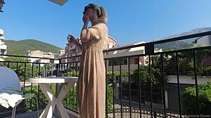 hey, ever seen someone go nude on a public balcony like this?