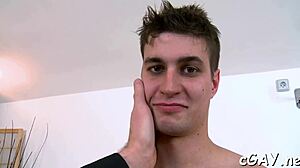 Tough gay stud gives wet oral before hardcore anal sex