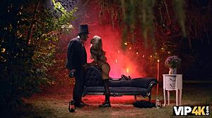 Veronica Leal as blonde witch gets ritual anal fuck and deepthroat in vip4k.