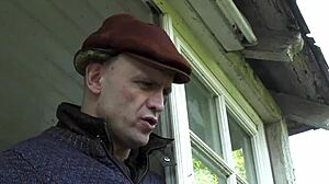 Cutie Passionately Sucks Elder Cock