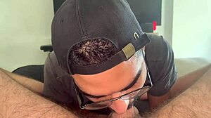 watch big white cock cum in mouth?