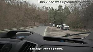 My car broke down, so lena coxx gives rough bbc sex.