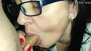 Great amateur milf blowjob cum in mouth!