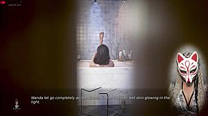 In Ms Denvers ep 14, peeping on a sexy milf in the bath.