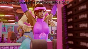 lesbian training in 3d hentai anime 😍