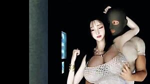 Yo, hentai 3D bandit bangs young girl under stress! 🔥