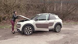 My car broke down, so lena coxx gives rough bbc sex.