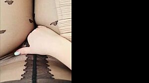 Depravedminx Achieves Orgasm Through Pantyhose