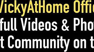 Big Boobed Blonde Vicky Vette Uses Big Dildos For Masturbation.