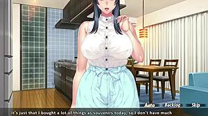 Caught fapping to my mom's friend in wild hentai scene