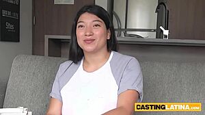 Kaori convinces perv producer with massive tits