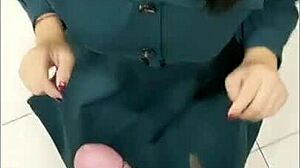 College Couple Has Sex In Toilet After Blowjob And Creampie