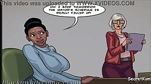 Mayor S4 Ep8: Lesbian Chick Endures Rough Painful First Fuck by Monster Cock