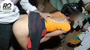 Desi Devar Fucks Me Hard in Saree with Hindi Audio Doggy Style