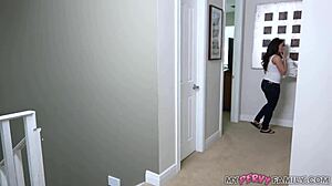 am i not as hot as your woman? stepmilf sheena ryder uses my cock to keep quiet with blowjob and cumshot