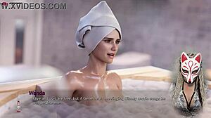 In Ms Denvers ep 14, peeping on a sexy milf in the bath.