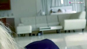 Tight teen 18+ blonde babe fucks ball boy in hardcore orgy