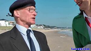 Mature British Woman Assfucking Geriatric in Uniform