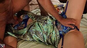 French amateur in lingerie begs for spanking