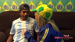 Argentinian pornstar melissa alecxander bent over for monster cock sex