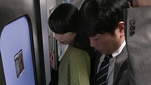 火车上的已婚女人：五十岁被触摸 - 鹤川真希子