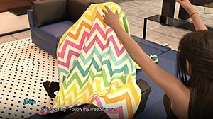 Brunette milf catches John banging Jamie in steamy encounter